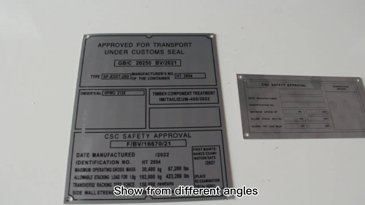 Iso Shipping Container Accessories Stainless Steel Container Parts Csc