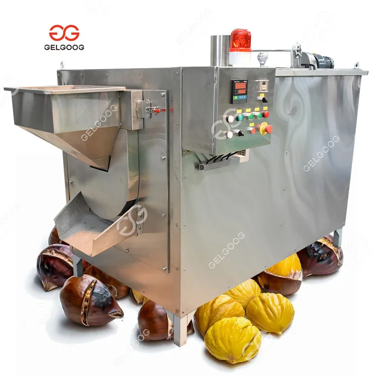 Automatic Cacao Bean Roasting Processing Plant Equipment Dryer Production  Line Cocoa Roaster Machine