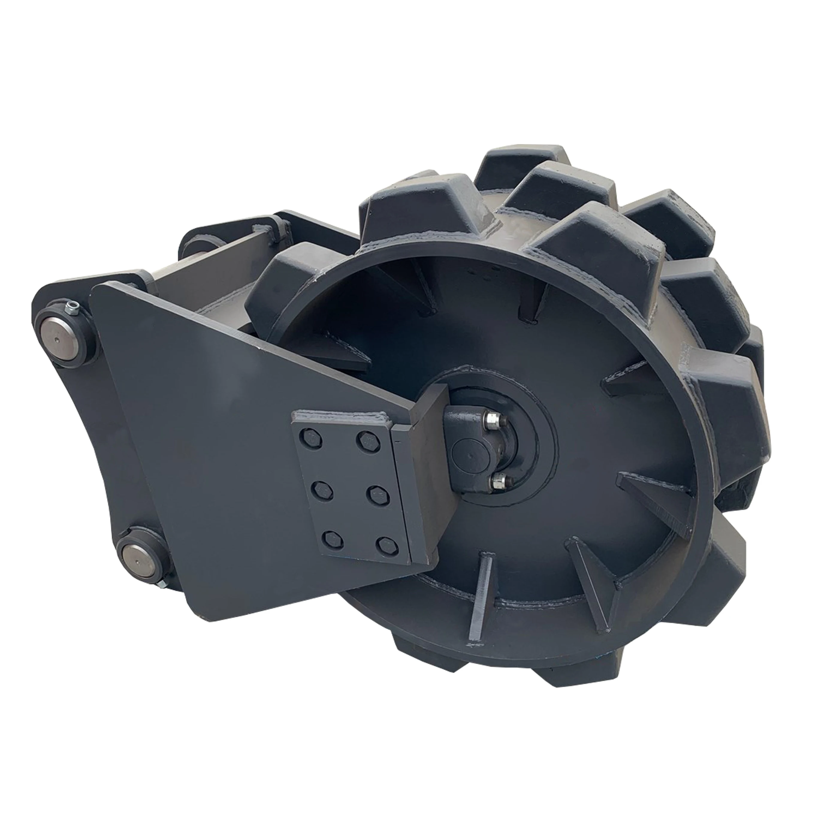 Reliable Quality Excavator Attachments Compactor Roller Soil Excavator Compaction Whee for Sale