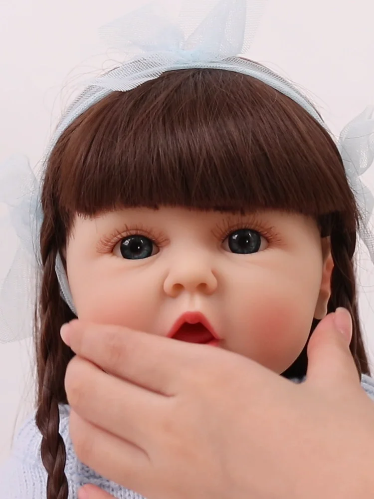 24inch Soft Silicon Vinyl Real Baby Alive Dolls For Girls Big Size Re
