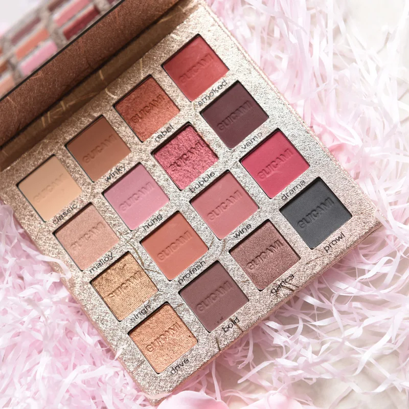 16 color pearlescent sequins do not take off makeup earth color eye shadow plate