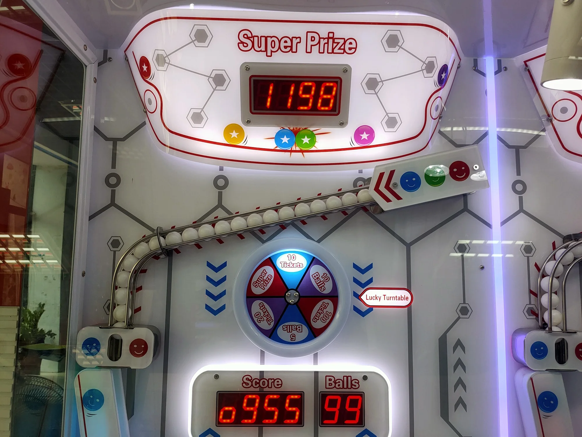 Coin Operated Amusement Park Lucky Jump Pearl Tower Arcade Redemption Ticket Game Machine for Sale