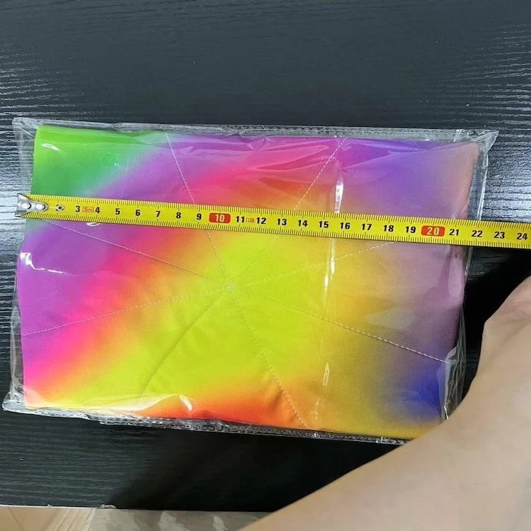 Star Reflective Spinning Cloth Israel Handkerchief Cloth Flower Flyper for Musical Dance