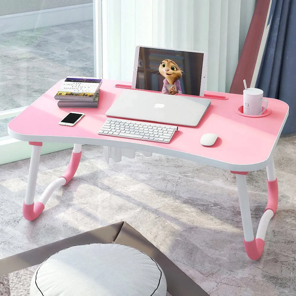 Light Weight Multipurpose Desk Bed and Study Tables Modern Laptop Portable Bed Table Stand Floor Working Table With Folding Legs