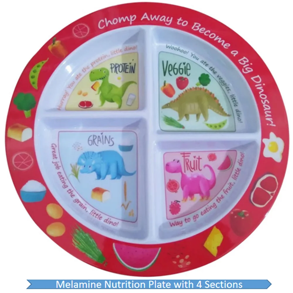 Meal Eat 100 Melamine Diet Nutritional Plate Healthy Dish For Weight