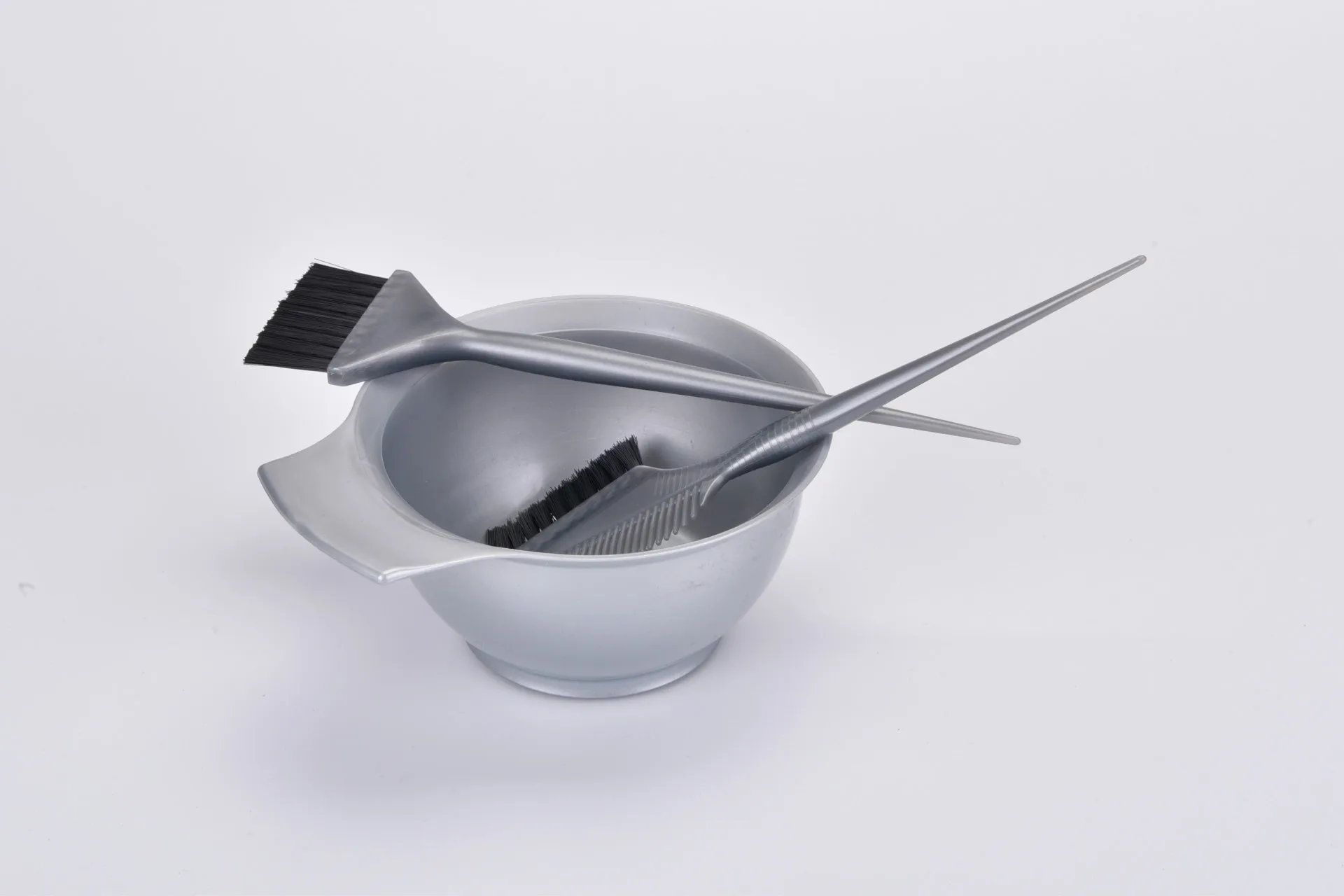 
Инструменты для салона окрашивания из 3 предметов, набор из роскошной пластиковой чаши для смешивания с кисточкой для окрашивания волос 