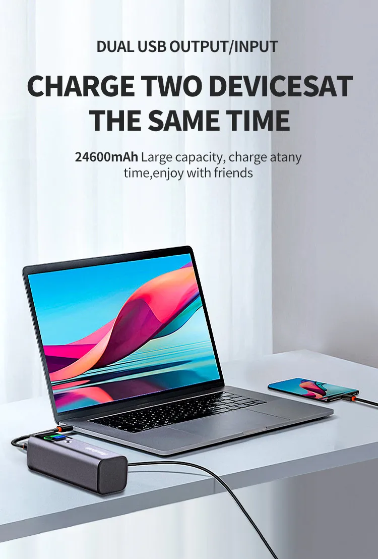 20000mah 140w Usb Type Cternary Lithium Battery Power Banks Power