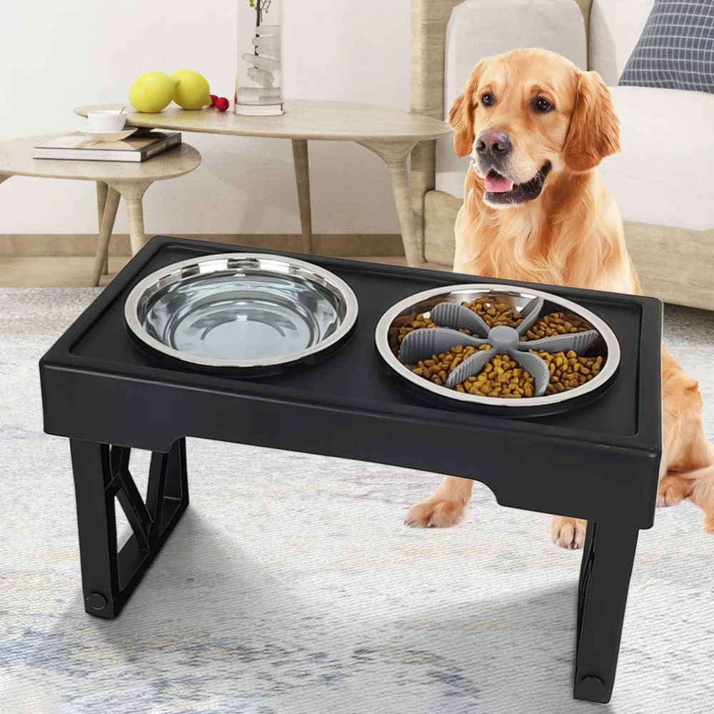 Jiggys Elevated Feeder Stand Mini 3 inch Height - Elevated Dog Bowls at