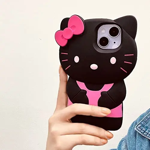 Cute 3d Cartoon Soft Silicone Kawaii Animal Funny Cat Cover Case For ...