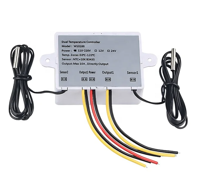 Dual-Digital-Thermostat XK-W1088 - Temperaturregler Für Heizung & Kühlung 110-220V