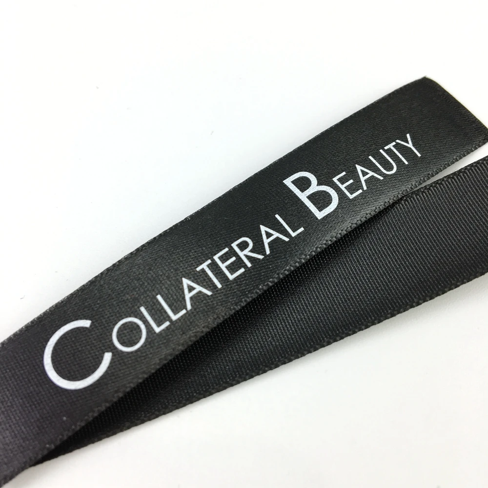 Custom Printed Adhesive Fabric Labels High Quality Garment Label Satin Care Label for Clothing