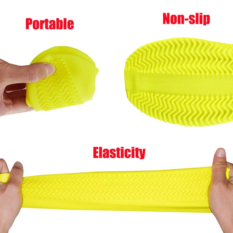 1 Pair Waterproof Silicone Shoes Cover Unisex Shoes Colorful Protectors