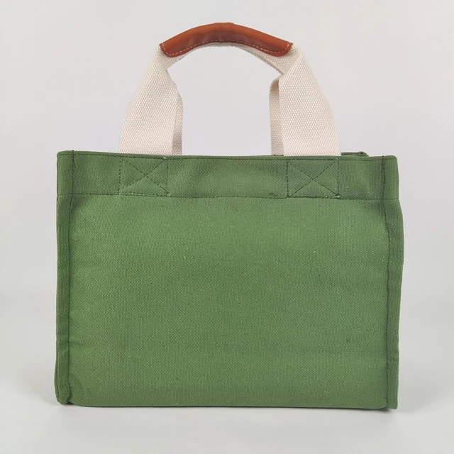 Stylish Green Crossbody Tote Bag Canvas Shoulder Bag For Women Large