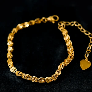 Simple Single-layer Phoenix Tail Chain Stainless Steel 18K Gold Plated Bracelet, Women's Personalized Jewelry Accessory