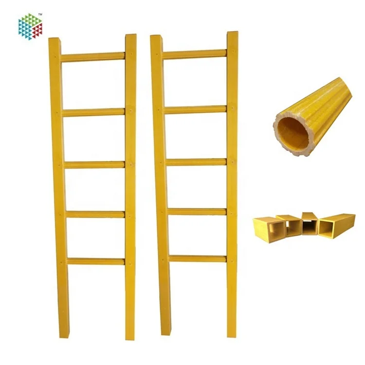 Одиночная Прямая лестница из стекловолокна