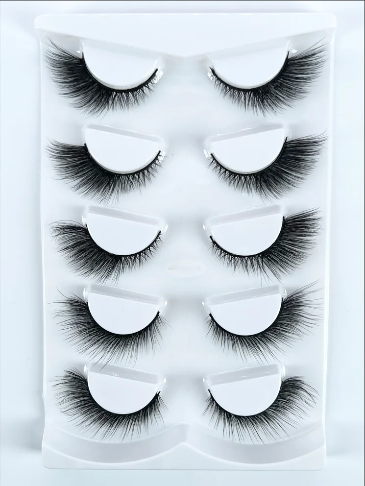 20MM Thick and Messy Russian Strip Eyelashes Full Strip False Eyelashes ...