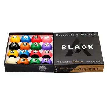 最終値下げ　Dongzhu Feima BLACK ビリヤードボール Feima Pool Ball Set - 16pcs of Superior Quality Resin Balls