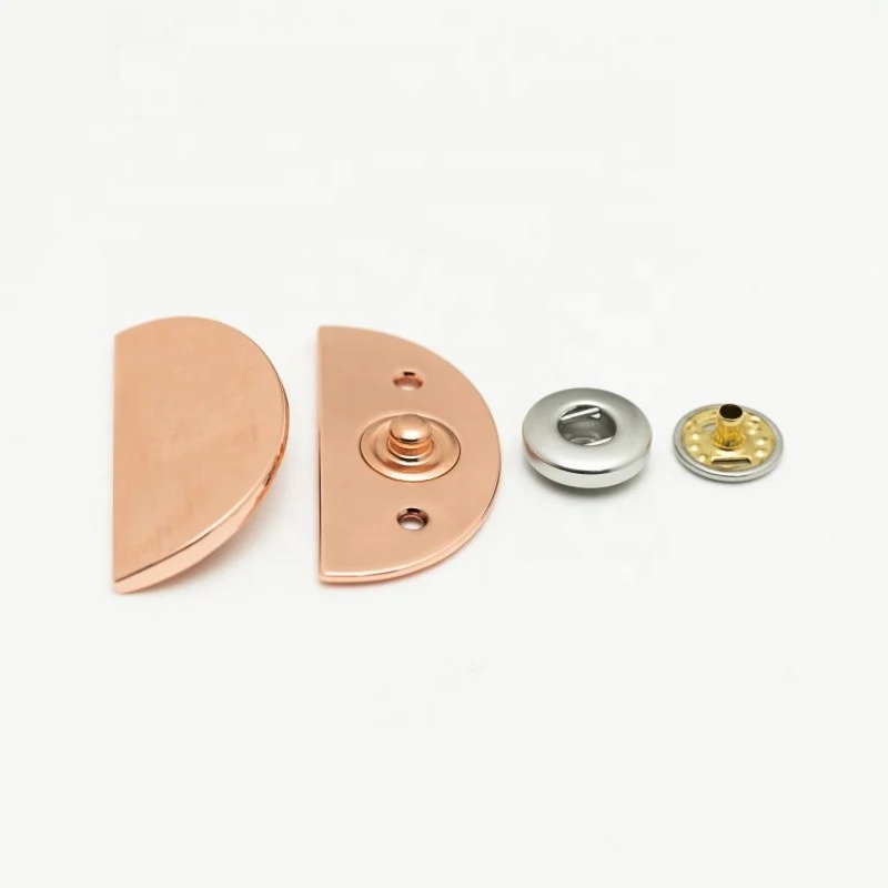 Zinc Alloy Half Round Snap Button Unique Design Snap Fastener Buttons for Clothing