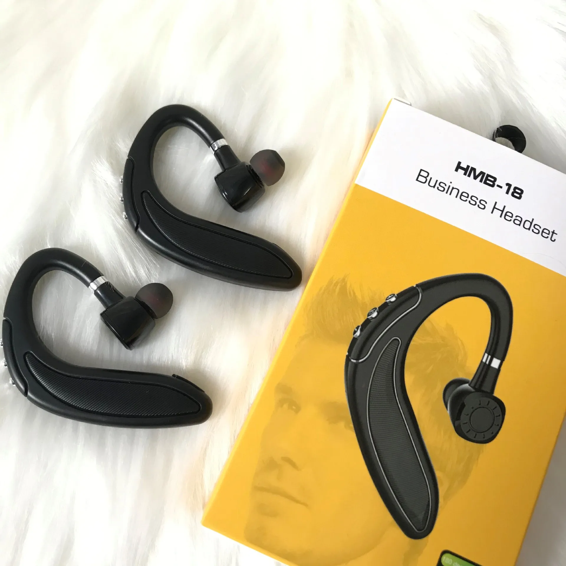 HMB-18 длительным временем ожидания беспроводной Bluetooth гарнитура бизнес стерео наушники с микрофон с высокой четкостью звука