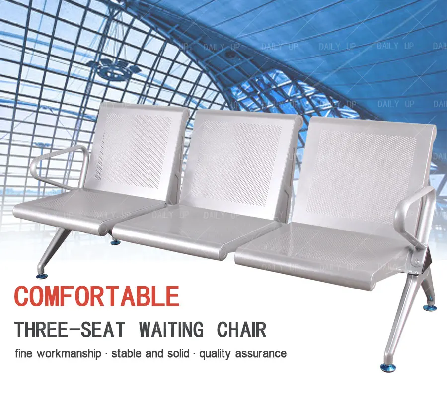 outdoor stainless steel benches hospital waiting chair public waiting chair