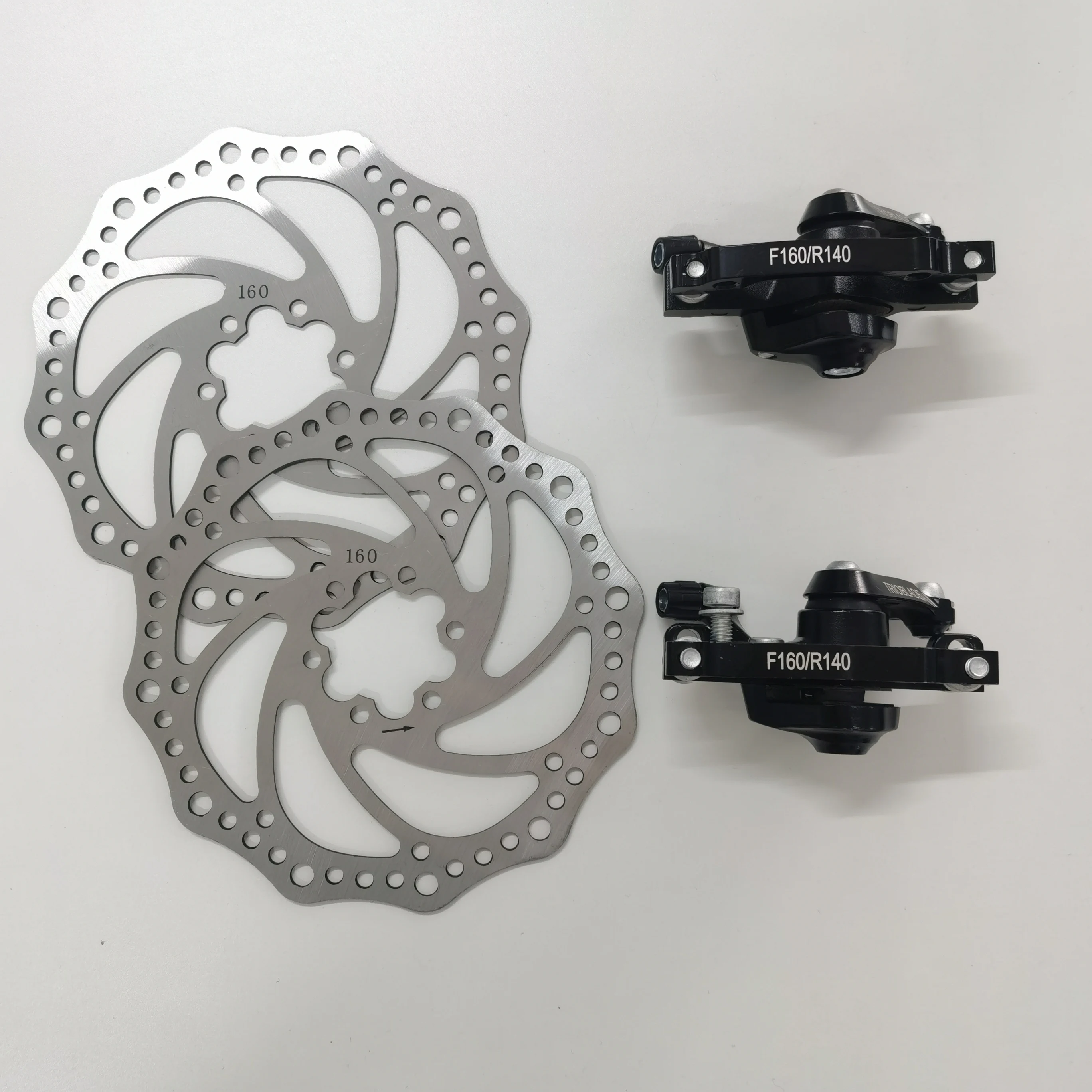 Frein à Disque Mécanique VTT – étrier Bilatéral, Avant/arrière, Câble Inclus, Montage Facile Sur Vélo électrique Pliant