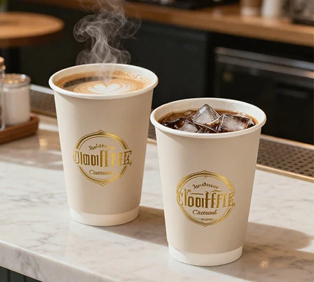 custom logo biodegradable double wall paper cup   hot drink  boba-5