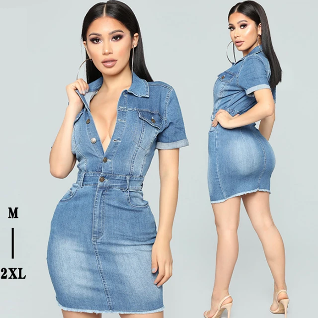 Sexy jeans dress Clearance