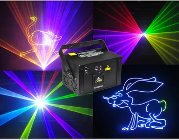 LAYU laser factory 1W 2W RGB ILDA animation laser light for DJ nightclubs party laser show system