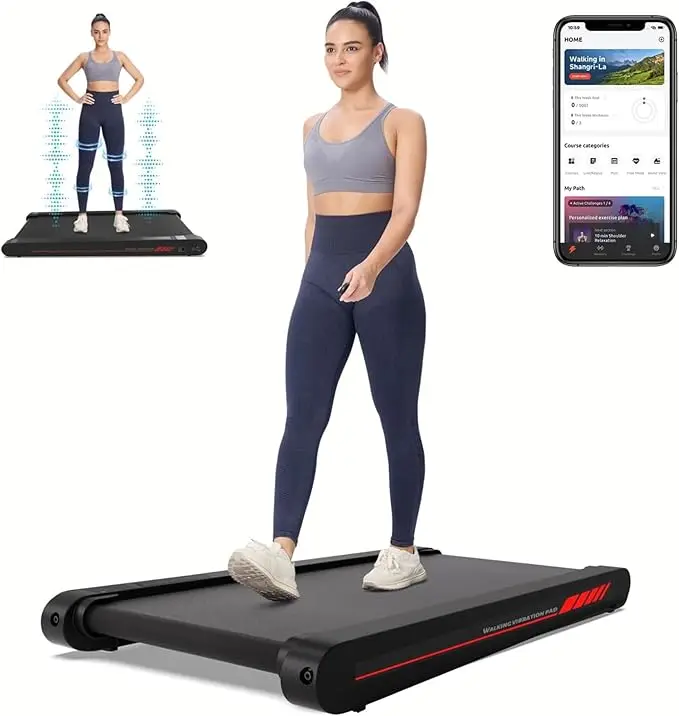 P1 High Quality Multifunctional Foldable Walking Pad Vibration Treadmill Home Use Electric LED Screen Display Test Running