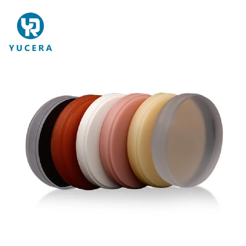 YUCERA PMMA Dental Lab Consumables Dental PMMA Discs for Open CAD CAM Milling System Dental PMMA Blocks for Milling Machine