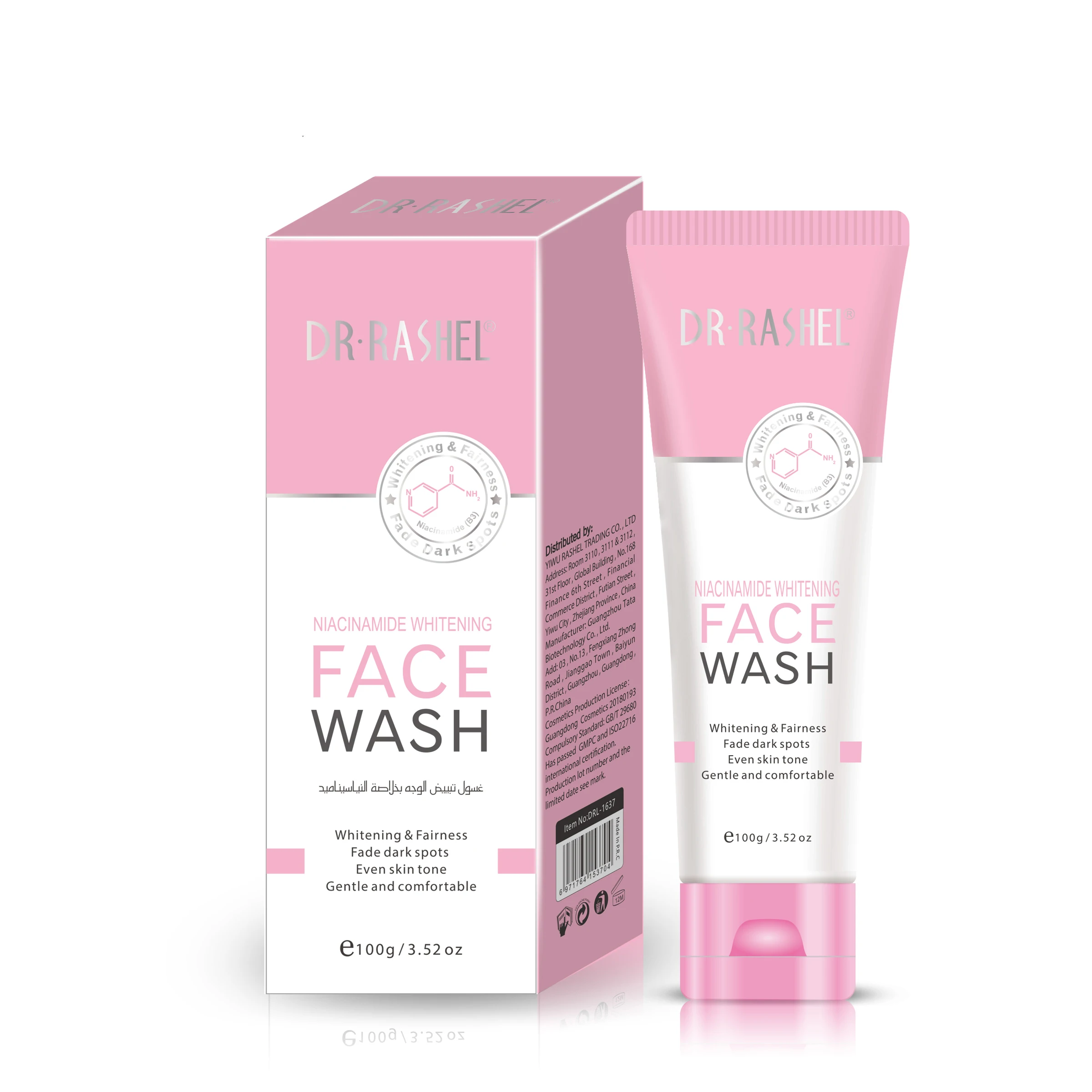 DR RASHEL Niacinamide Face Wash - Gentle Whitening Cleanser