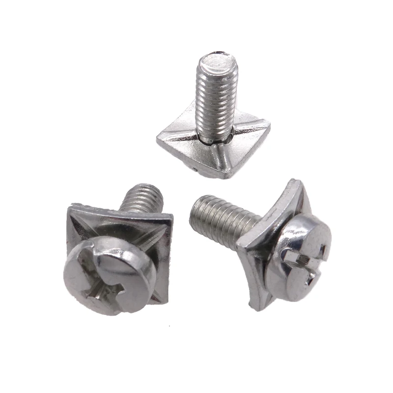 M4X8 Screw With Flat Square Washers Pan Head SEMS Combined Machine Screws Assemble Screw
