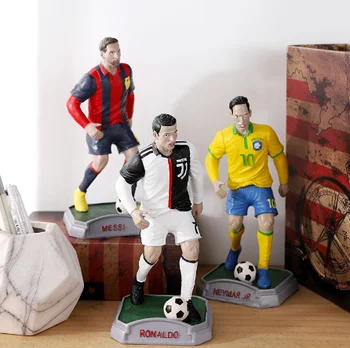 Football fans souvenirs European Cup star Messi resin ornaments craft gifts decoration soccer football figure