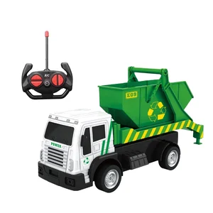 EPT Fashionable Green R/C Remote  Control Sanitation Truck Car Toy for Children