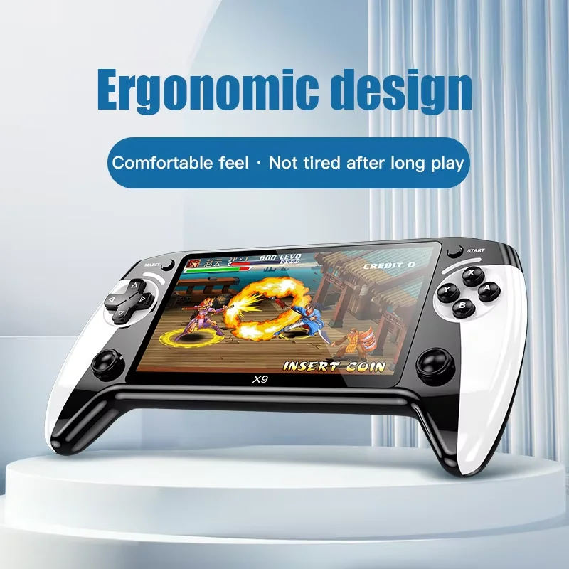 X9クラシック5.5インチHD画面ハンドヘルドゲーム機ポータブル1500mah