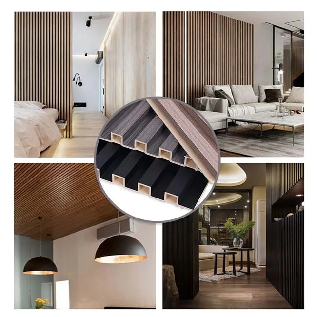 Interior Decoration Modern WPC Fluted Wall Panel Clading