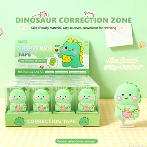 Cute Dinosaur Correction Tape, Kids-Friendly Smooth Cover Tape for School Office Writing Supplies