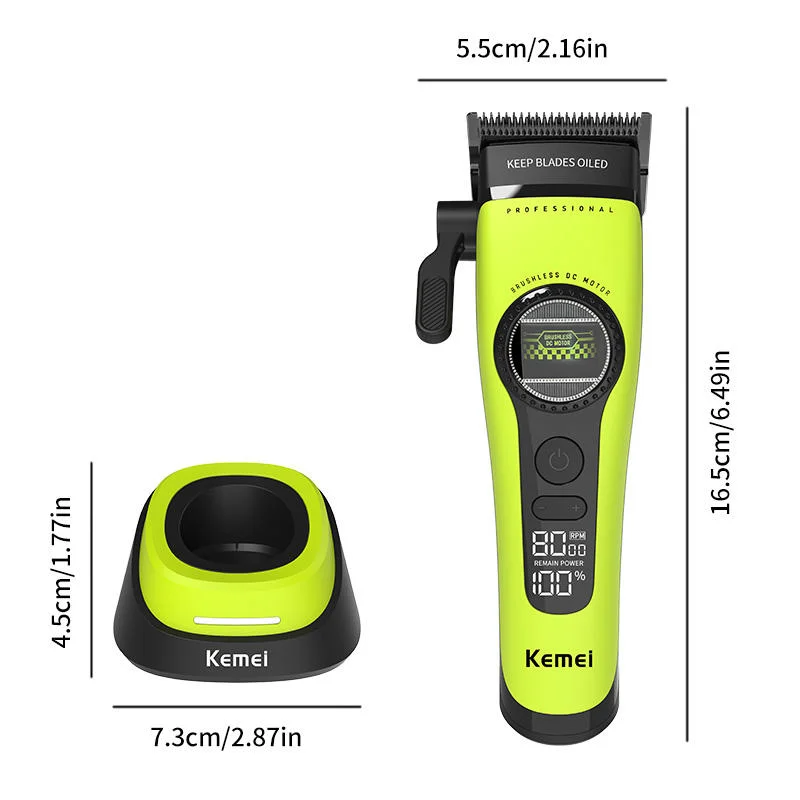 Kemei Km-1593, 2500mAh Battery with Charging Dock, 5-speed Motor