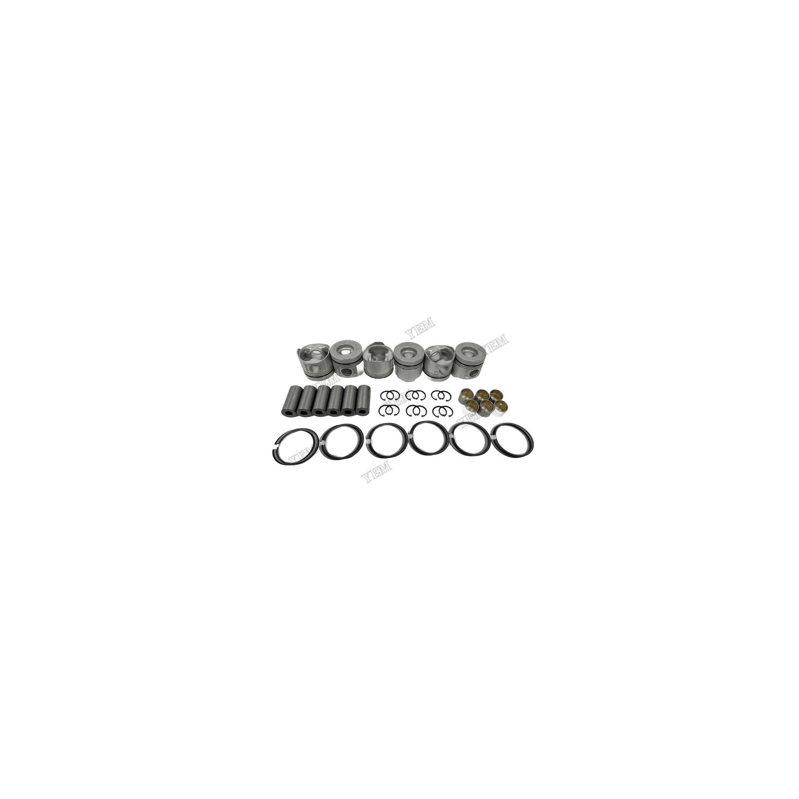 6BG1 Engine Pistons With Piston Rings Set Fits for Isuzu Wholesale Engine Parts