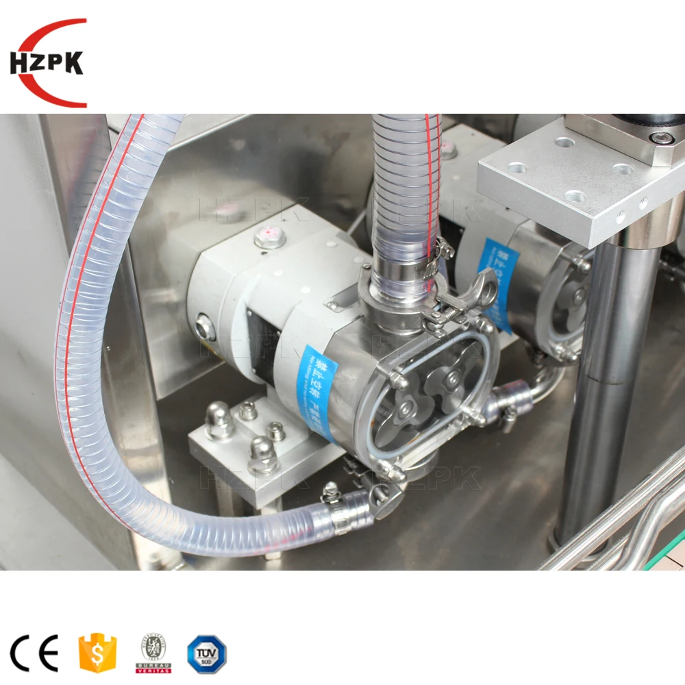 HZPK Rotor Pump Lobe High Viscosity Thick Sauce Paste Lotion Automatic Liquid Filling Machine 500 ml