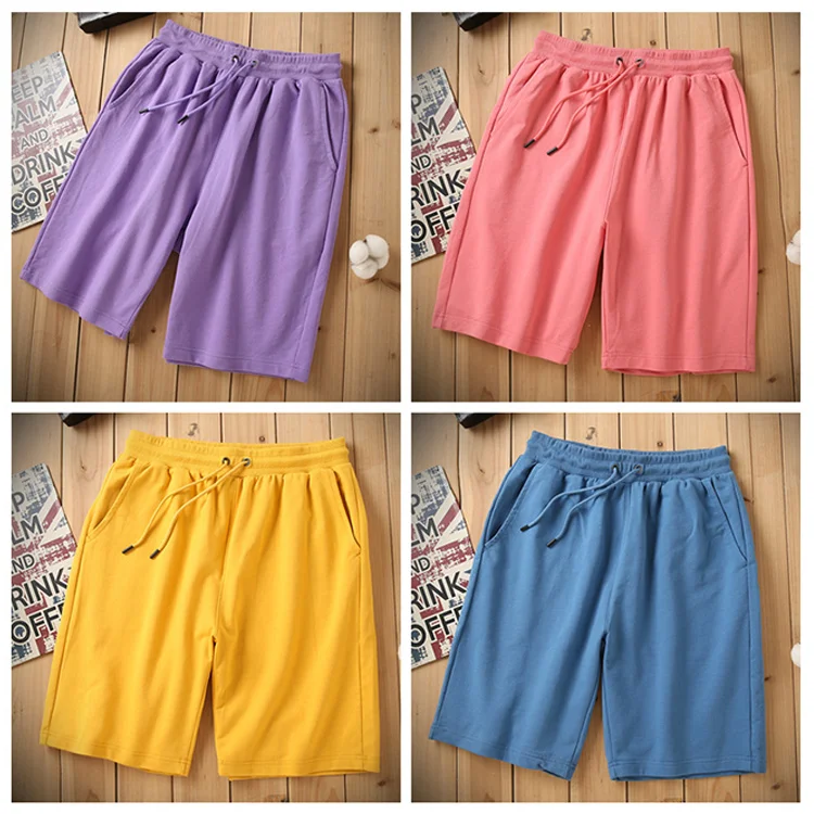 100 % bomull för män Sweat Sh för män Vanligt blank hög kvalitet sommarsport Sh Customtryckt Fleece Casual Men616_voghion.com