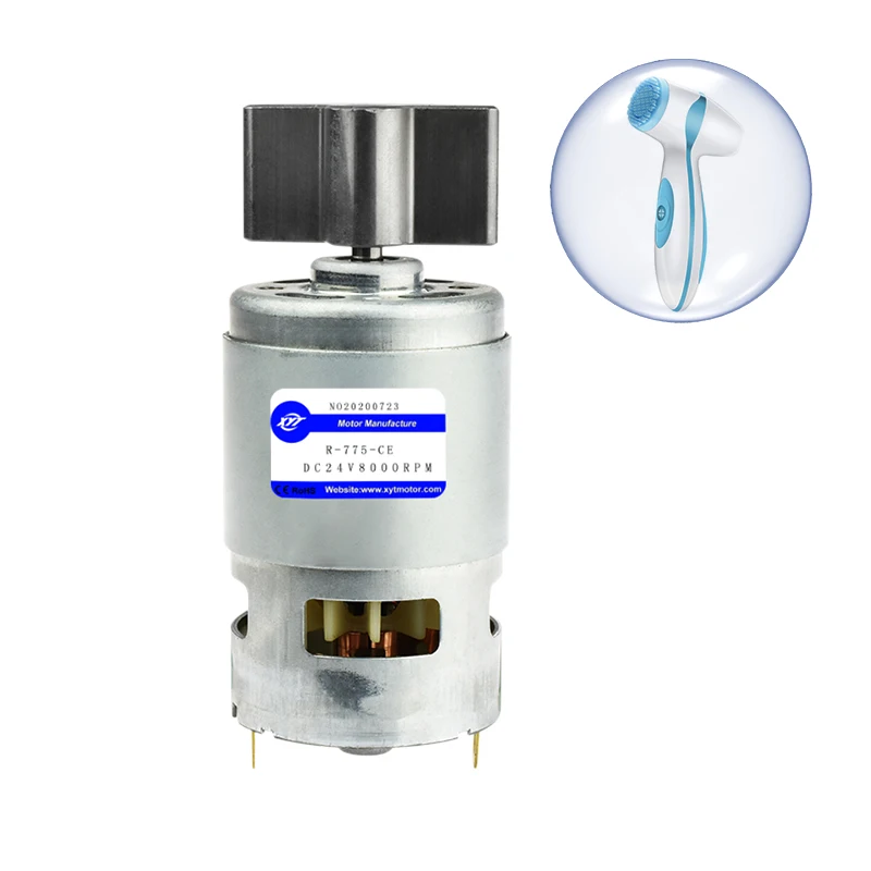 XYT 12/24V R-775 15W 4000-8000rpm Powerful DC Motor 0.785Nm Massager Stick Vibrator with Brush Commutation Fast Shipping
