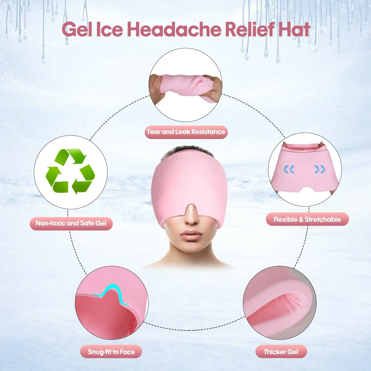2023 New Product & Cool Real Migraine & Headache Relief Magic Gel Migraine