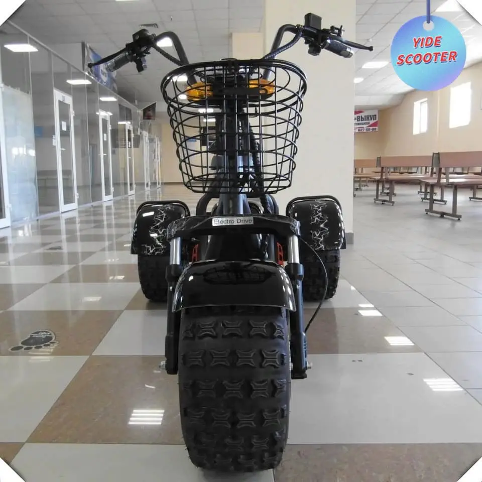 Stable Electric Scooter Model 3 Wheel Citycoco Electric Tricycle Tricke Scooter Golf Course Use With Matched Golf Rack