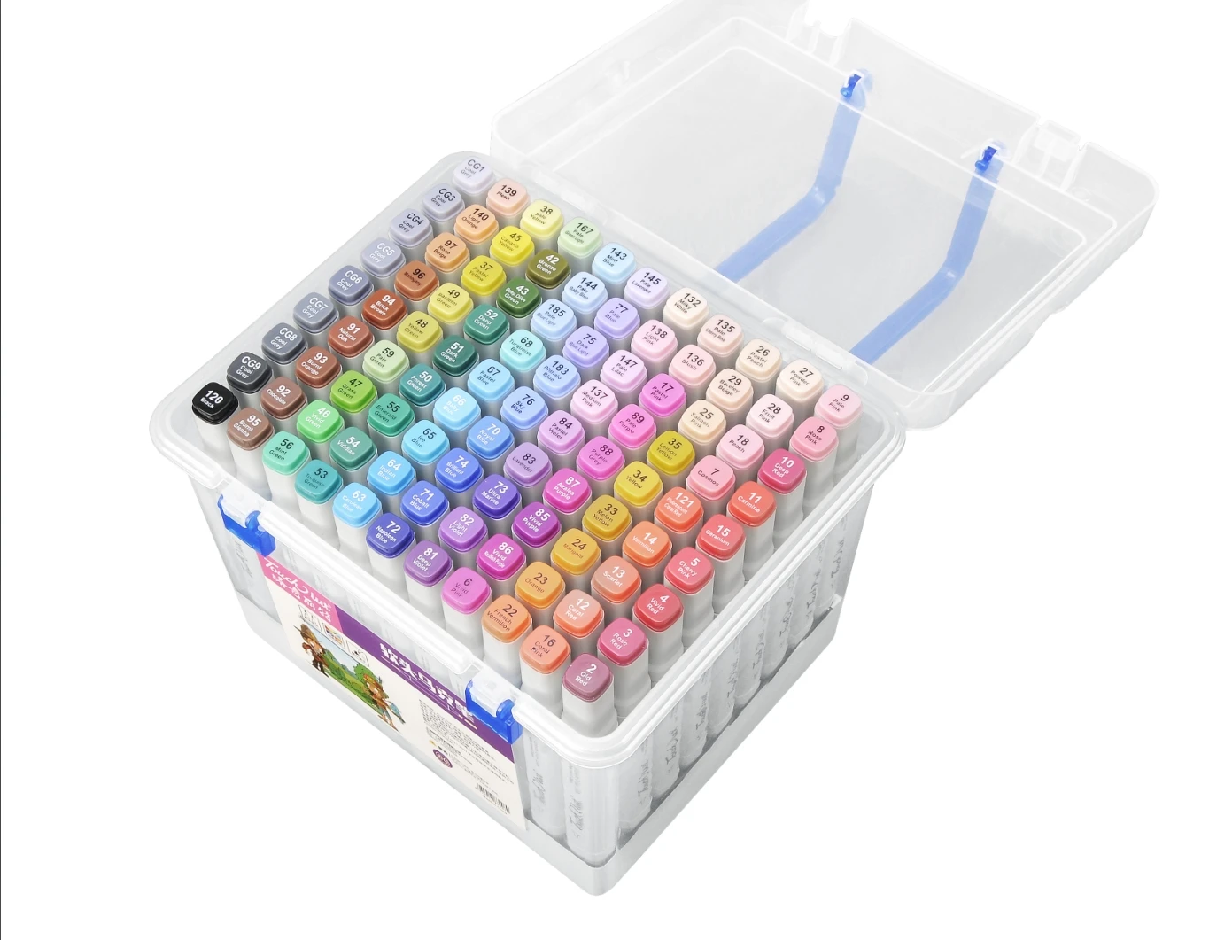 Оптовая продажа хорошее качество маркеры с двумя насадками набор художественных эскизов для рисования канцелярские принадлежности