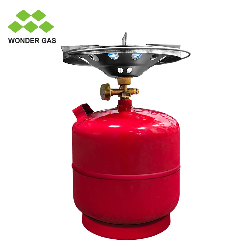 Factory Price Industrial Single Burner Gas Stove With Cylinder Price LPG Gas Cylinder 3kg 5kg Propane Gas Cylinder