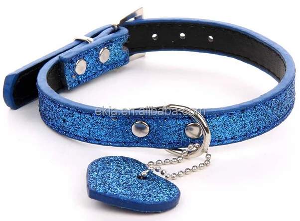 Unique Heart-Shaped Light Pet Dog Cat Collar Pu Leather Adjustable Collar pet accessories