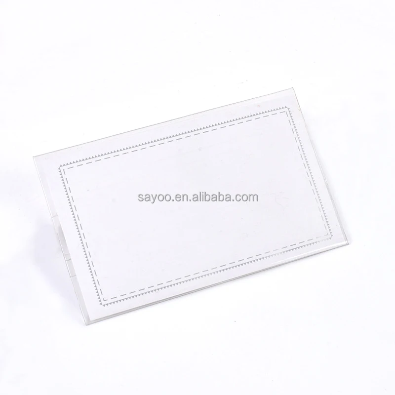 Clear Plastic Name Badge Holder with Pin ::  lutini.eu::Shop-warehouse,wholesale