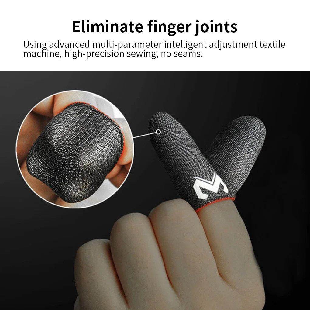 Gaming Finger Sleeve Sweatproof Anti-slip Touch Screen Fingertip Thumb Finger Gloves for PUBG Mobile Game Fingertips Cover