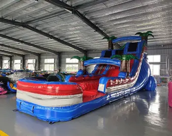 Cheap Kids Party Rental Commercial Inflatable Water Slide Giant Air Bounce House Large Adult Bouncer Inflatable Slide